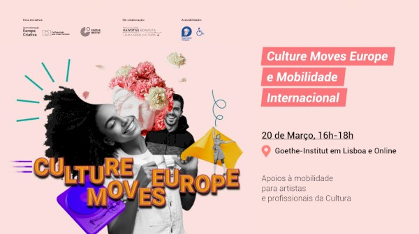 Sessão presencial e online “Culture Moves Europe e Mobilidade Internacional” no dia 20 de Março