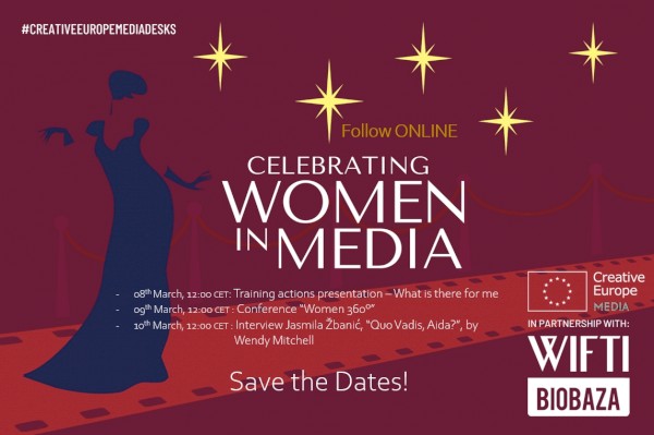 Celebrar as mulheres no MEDIA - 8 a 13 Março ao vivo e online!