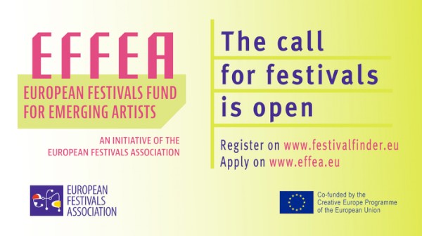 Convocatória European Festivals Fund for Emerging Artists (EFFEA) até 21 de Novembro